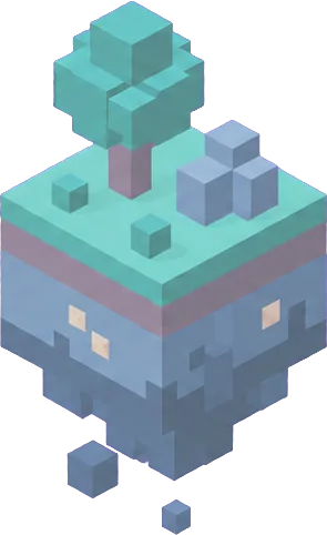 A distant floating island
